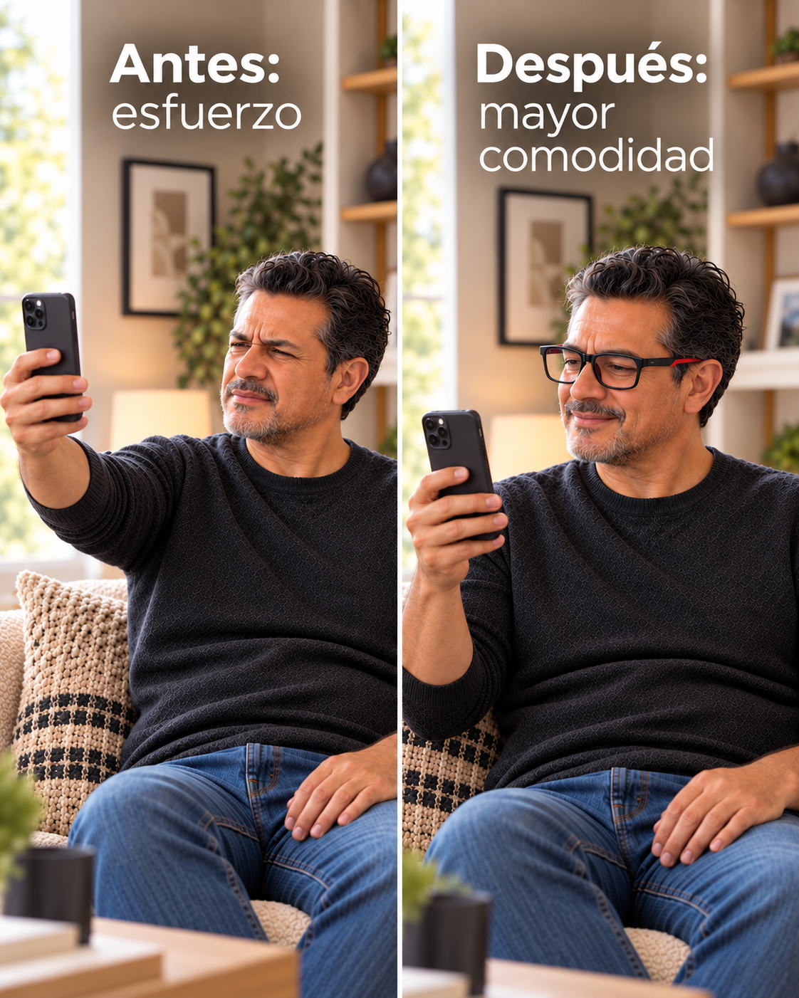 ¿ALEJAS EL CELULAR PARA PODER LEER?  Disfruta una lectura más cómoda y clara, sin forzar la vista.